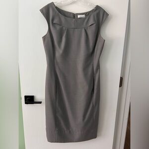 Calvin Klein Gray Midi Dress